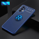 For Samsung Galaxy A53 5G Metal Ring Holder 360 Degree Rotating TPU Phone Case(Blue)