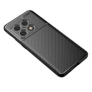 For OnePlus 10 Pro 5G Carbon Fiber Texture Shockproof TPU Phone Case(Black)