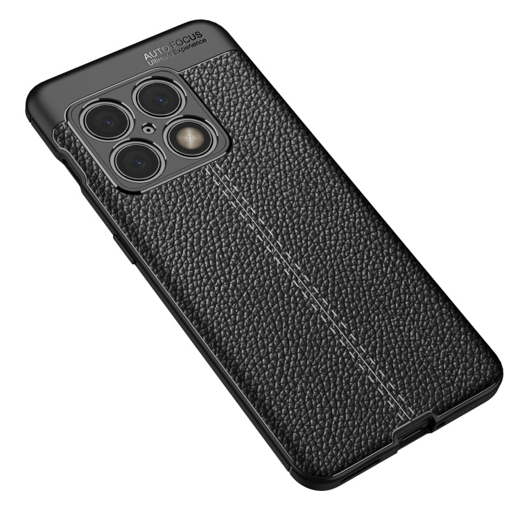 For OnePlus 10 Pro 5G Litchi Texture TPU Phone Case(Black)