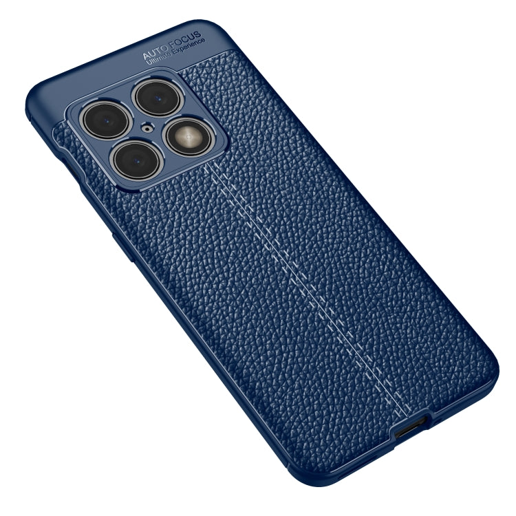 For OnePlus 10 Pro 5G Litchi Texture TPU Phone Case(Blue)