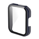 For Xiaomi Redmi Watch 2 PC + Tempered Glass Watch Protective Case(Ink Blue)