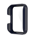 For Xiaomi Redmi Watch 2 PC + Tempered Glass Watch Protective Case(Ink Blue)