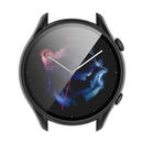 For Amazfit GTR 3 / GTR 3 Pro PC + Tempered Glass Watch Protective Case(Black)