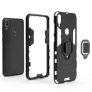For Asus Zenfone Max Pro (M1) ZB601KL Shockproof PC + TPU Protective Case with Magnetic Ring Holder(Black)
