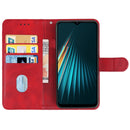 Leather Phone Case For OPPO Realme 5 / 5i / 5s / 6i / Narzo 20A(Red)