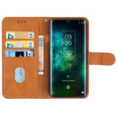 Leather Phone Case For TCL 10 Pro(Brown)
