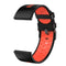 For Huawei Watch GT 3 22mm Three Rows Holes Two-color Silicone Watch Band(Black Red)