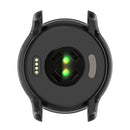For Garmin Venu 2 Half Coverage Hollowed TPU Protective Case(Transparent Black)