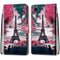 For Samsung Galaxy A03 Core Coloured Drawing Cross Texture Horizontal Flip Leather Phone Case with Holder & Card Slots & Wallet & Lanyard(Pink Flower Tower Bridge)