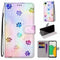 For Samsung Galaxy A03 Core Coloured Drawing Cross Texture Horizontal Flip Leather Phone Case with Holder & Card Slots & Wallet & Lanyard(Footprint Water Drops)