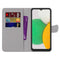 For Samsung Galaxy A03 Core Coloured Drawing Cross Texture Horizontal Flip Leather Phone Case with Holder & Card Slots & Wallet & Lanyard(Small Grey Cat)