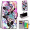 For Samsung Galaxy A03 Core Coloured Drawing Cross Texture Horizontal Flip Leather Phone Case with Holder & Card Slots & Wallet & Lanyard(Color Bottom Hollow Flower)