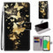 For Samsung Galaxy A03 Core Coloured Drawing Cross Texture Horizontal Flip Leather Phone Case with Holder & Card Slots & Wallet & Lanyard(Golden Butterfly Group)