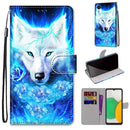 For Samsung Galaxy A03 Core Coloured Drawing Cross Texture Horizontal Flip Leather Phone Case with Holder & Card Slots & Wallet & Lanyard(Dick Rose Wolf)