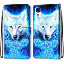 For Samsung Galaxy A03 Core Coloured Drawing Cross Texture Horizontal Flip Leather Phone Case with Holder & Card Slots & Wallet & Lanyard(Dick Rose Wolf)