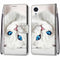 For Samsung Galaxy A03 Core Coloured Drawing Cross Texture Horizontal Flip Leather Phone Case with Holder & Card Slots & Wallet & Lanyard(White Kitten)