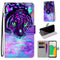 For Samsung Galaxy A03 Core Coloured Drawing Cross Texture Horizontal Flip Leather Phone Case with Holder & Card Slots & Wallet & Lanyard(Tiger Drinking Water)