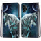For Samsung Galaxy A13 4G Coloured Drawing Cross Texture Horizontal Flip Leather Phone Case with Holder & Card Slots & Wallet & Lanyard(Pensive Wolf)