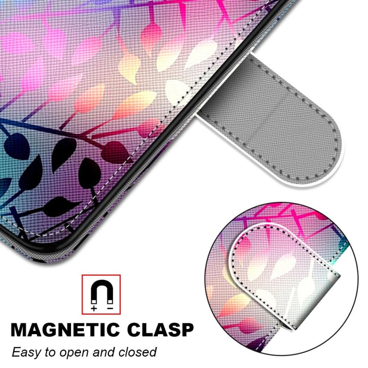 For Samsung Galaxy S22+ 5G Coloured Drawing Cross Texture Horizontal Flip Leather Phone Case with Holder & Card Slots & Wallet & Lanyard(Translucent Glass)