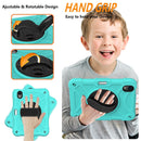 Shockproof PC + Silicone Combination Tablet Case with Holder & Hand Strap & Shoulder Strap For iPad mini 6(Mint Green)