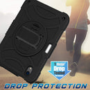 Shockproof PC + Silicone Combination Tablet Case with Holder & Hand Strap & Shoulder Strap For iPad mini 6(Black)