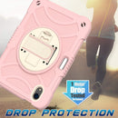 Shockproof PC + Silicone Combination Tablet Case with Holder & Hand Strap & Shoulder Strap For iPad mini 6(Rose Gold)