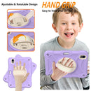 Shockproof PC + Silicone Combination Tablet Case with Holder & Hand Strap & Shoulder Strap For iPad mini 6(Purple)