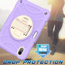 Shockproof PC + Silicone Combination Tablet Case with Holder & Hand Strap & Shoulder Strap For iPad mini 6(Purple)