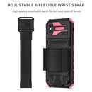 Armor Wristband Phone Case For iPhone XR(Pink)