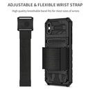 Armor Wristband Phone Case For iPhone XR(Black)