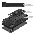 Armor Wristband Phone Case For iPhone XR(Black)