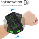 Armor Wristband Phone Case For iPhone XR(Black)