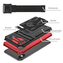 Armor Wristband Phone Case For iPhone XR(Red)