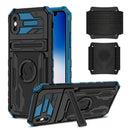 Armor Wristband Phone Case For iPhone XR(Blue)