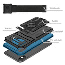 Armor Wristband Phone Case For iPhone XR(Blue)