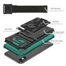 Armor Wristband Phone Case For iPhone XR(Deep Green)