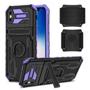 Armor Wristband Phone Case For iPhone XR(Purple)