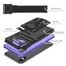 Armor Wristband Phone Case For iPhone XR(Purple)
