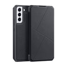For Samsung Galaxy S22 5G DUX DUCIS Skin X Series Horizontal Flip Leather Phone Case(Black)