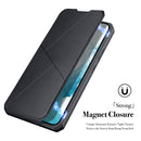 For Samsung Galaxy S22 5G DUX DUCIS Skin X Series Horizontal Flip Leather Phone Case(Black)