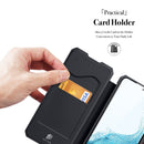 For Samsung Galaxy S22 5G DUX DUCIS Skin X Series Horizontal Flip Leather Phone Case(Black)