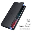 For Samsung Galaxy S22 Ultra 5G DUX DUCIS Skin X Series Horizontal Flip Leather Phone Case(Black)