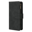 Multifunctional Phone Leather Case with Card Slot & Holder & Zipper Wallet & Photo Frame For iPhone 13 Pro(Black)
