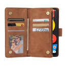 For Google Pixel 5a 5G Multifunctional Phone Leather Case with Card Slot & Holder & Zipper Wallet & Photo Frame(Brown)