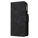 For Samsung Galaxy S22 5G Multifunctional Phone Leather Case with Card Slot & Holder & Zipper Wallet & Photo Frame(Black)
