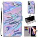 For Xiaomi Redmi Note 11 Pro / 11 Pro+ Coloured Drawing Cross Texture Horizontal Flip PU Phone Leather Case with Holder & Card Slots & Wallet & Lanyard(Colorful Layer(Fluorescent Water Pattern)