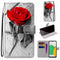 For Samsung Galaxy A03 Core Coloured Drawing Cross Texture Horizontal Flip PU Phone Leather Case with Holder & Card Slots & Wallet & Lanyard(Colorful Layer(Red Rose On Wooden)