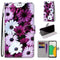 For Samsung Galaxy A03 Core Coloured Drawing Cross Texture Horizontal Flip PU Phone Leather Case with Holder & Card Slots & Wallet & Lanyard(Colorful Layer(Chrysanthemum Pink White Purple)