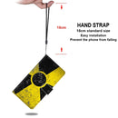 For Samsung Galaxy A13 5G Coloured Drawing Cross Texture Horizontal Flip PU Phone Leather Case with Holder & Card Slots & Wallet & Lanyard(Colorful Layer(Yellow and Black Signs)