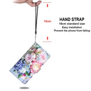 For Samsung Galaxy A13 5G Coloured Drawing Cross Texture Horizontal Flip PU Phone Leather Case with Holder & Card Slots & Wallet & Lanyard(Colorful Layer(Light Pink Bouquet)
